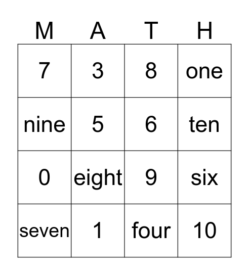 I have you covered Bingo Card