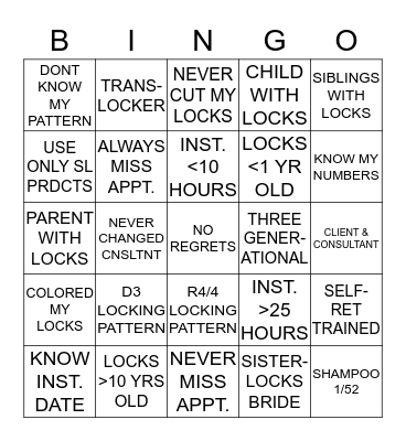 HOUSE OF LAAKS  Bingo Card