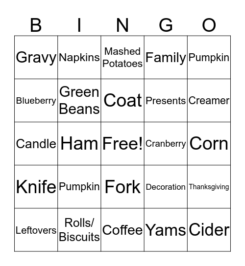 Bingo Card