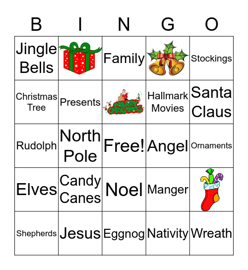 ECS Christmas Bingo Card