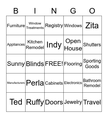 Phone Room Bingo Card