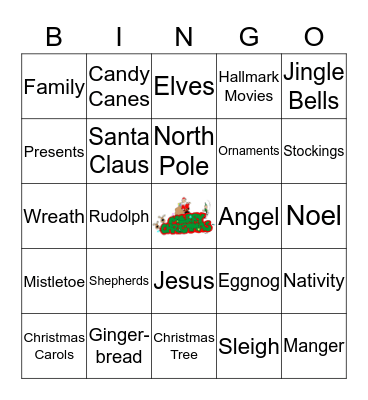 ECS Christmas Bingo Card