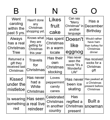 WES BINGO Card