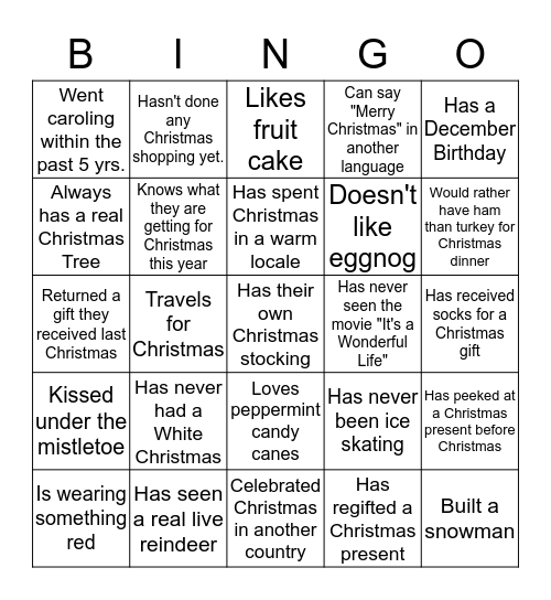 WES BINGO Card