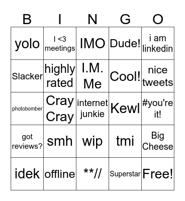 30th Annual Conference Blackout Bingo Card