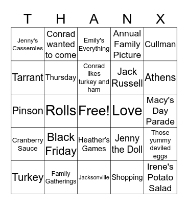 Haynes/Land Give Bingo Card