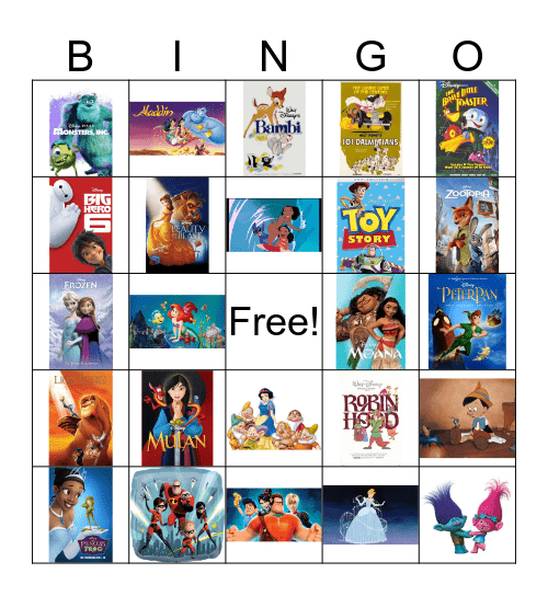 Disney Bingo! Bingo Card