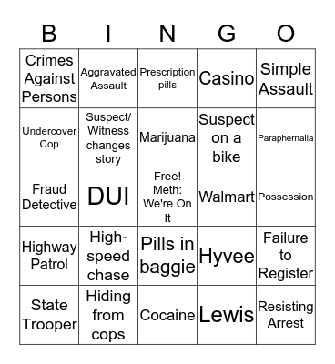 FINAL DAY Bingo Card