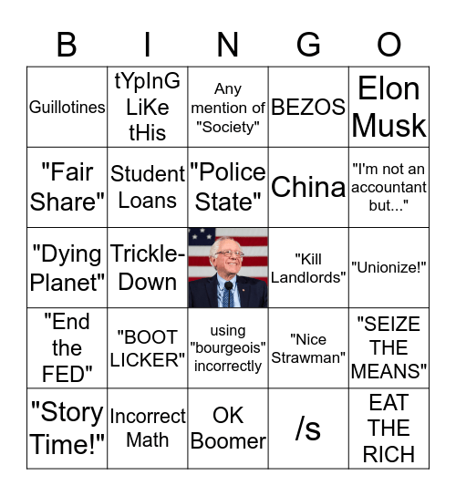 LATE STAGE CAPITALISM Bingo Card