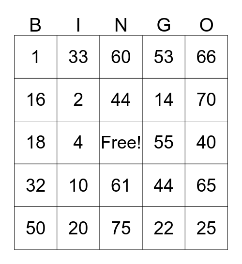 Marcella  Bingo Card