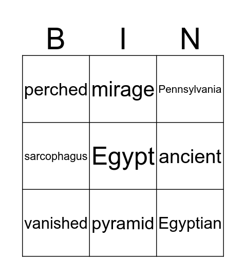 Mummies in the Morning  Bingo Card