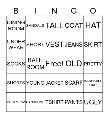 Units 9-12 Bingo Card