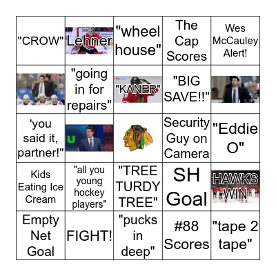 Blackhawks Bingo! Bingo Card