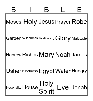 Elizabeth Church Hospitality Brunch Bingo Card