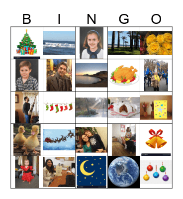Christmas bingo Card