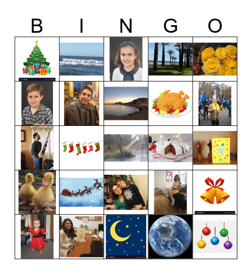Christmas bingo Card