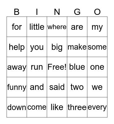 Katherine's Bingo Card