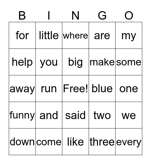 Katherine's Bingo Card