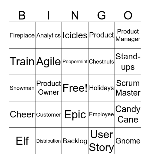 IM&A Bingo Card