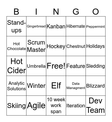 IM&A Bingo! Bingo Card