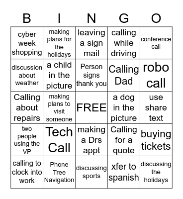 CYBER WEEK BINGO!!! Bingo Card