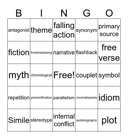 LA Bingo! Bingo Card