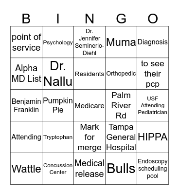 Gobble till you WOBBLE  Bingo Card