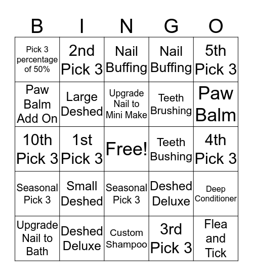 Attachment Bingo Card
