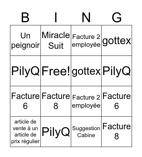 AUR Bingo Card