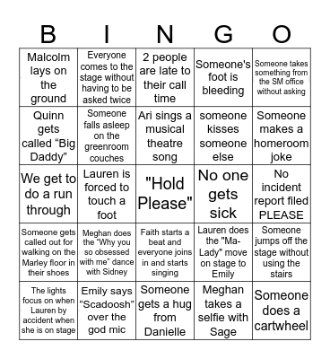 Tech Bingo BB Bingo Card