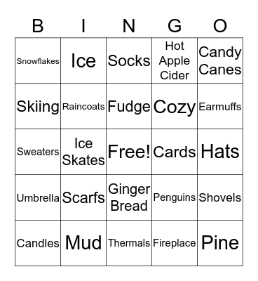 WINTER Bingo Card