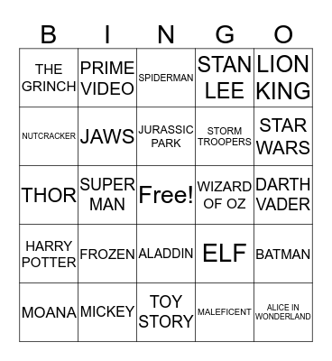 PEAKO 2019 Bingo Card