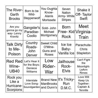 Round 2 Bingo Card