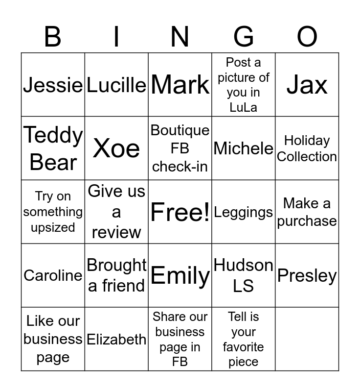3 Year Anniversary Bash Bingo Card
