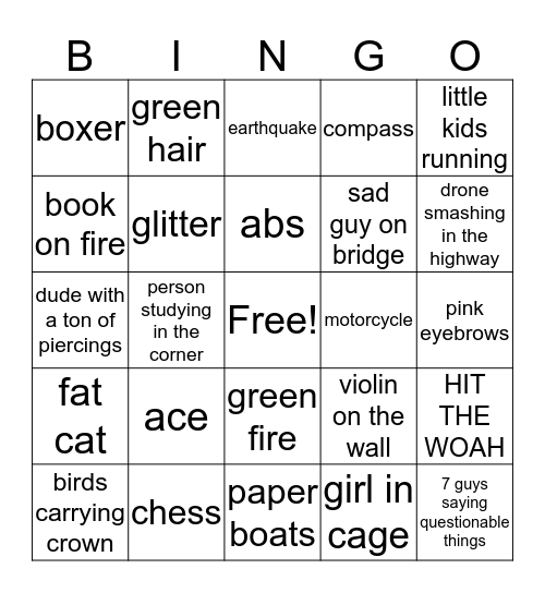 NOV COMEBACK CORNER Bingo Card