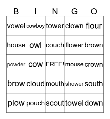 The Loud Cow BINGO Card
