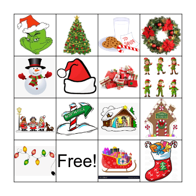 Sum Christmas Bingo Card