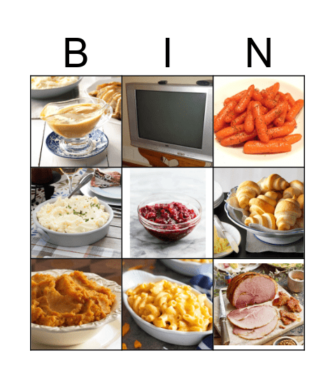 Thanksgiving Bingo Card