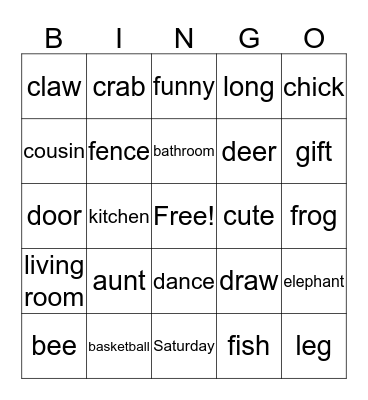 BR-30-L2-Review unit-1~10 Bingo Card