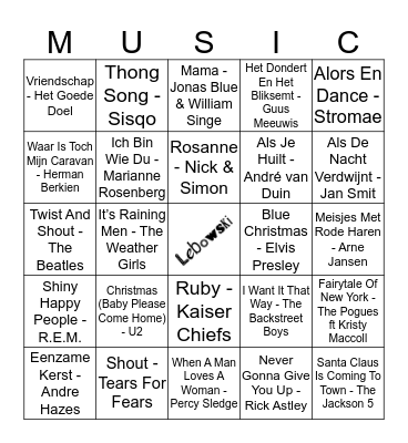 405 Bingo Card