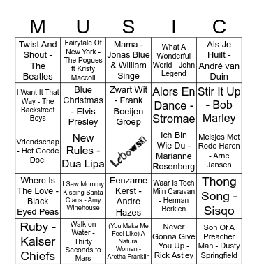 409 Bingo Card