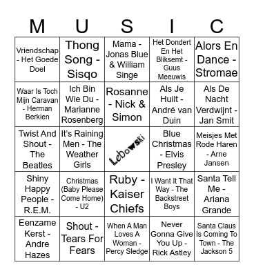 405 Bingo Card