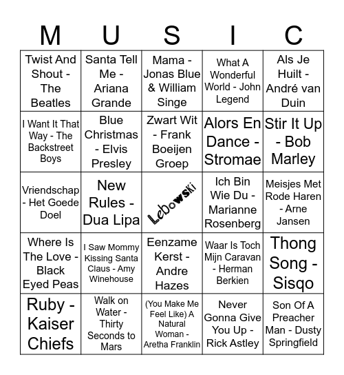 409 Bingo Card