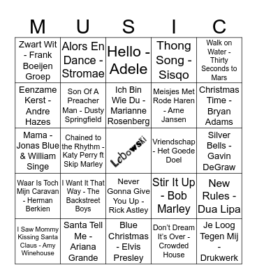 414 Bingo Card