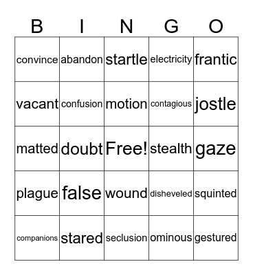 Happy Thanksgiving Bingo Card