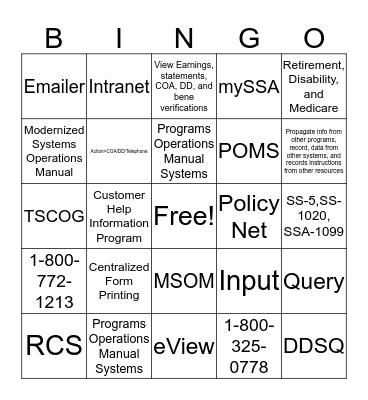 MOD 12 Foundational Lesson Bingo Card