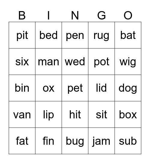 SOUNDS GREAT Bingo Card