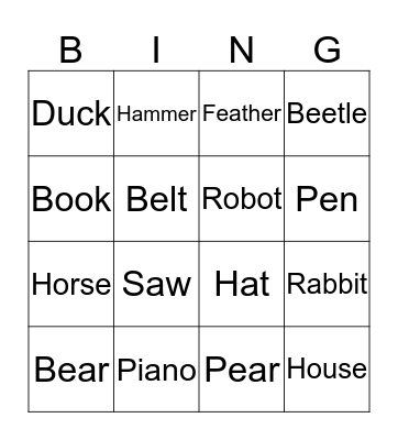 Bingo Card