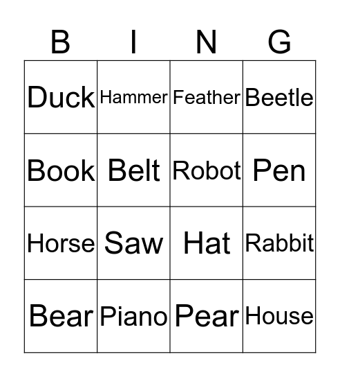 Bingo Card