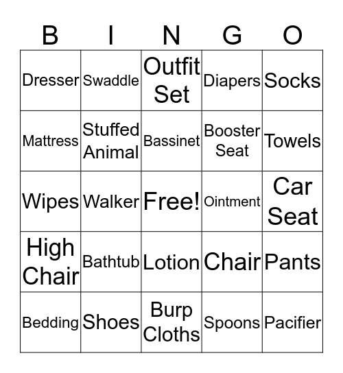 BING-Oh! The Places She’ll Go Bingo Card
